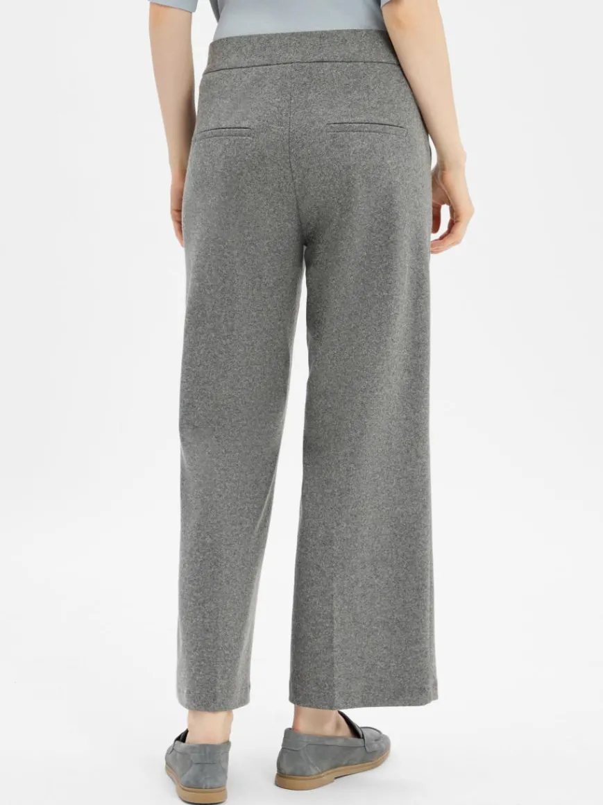 Cambio Hosen*Damen Hose mit Wollanteil - Cameron grau meliert