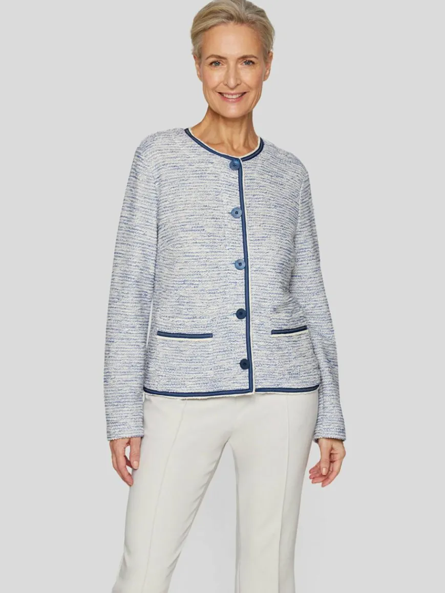 RABE Blazer*Damen Jacke blau strukturiert
