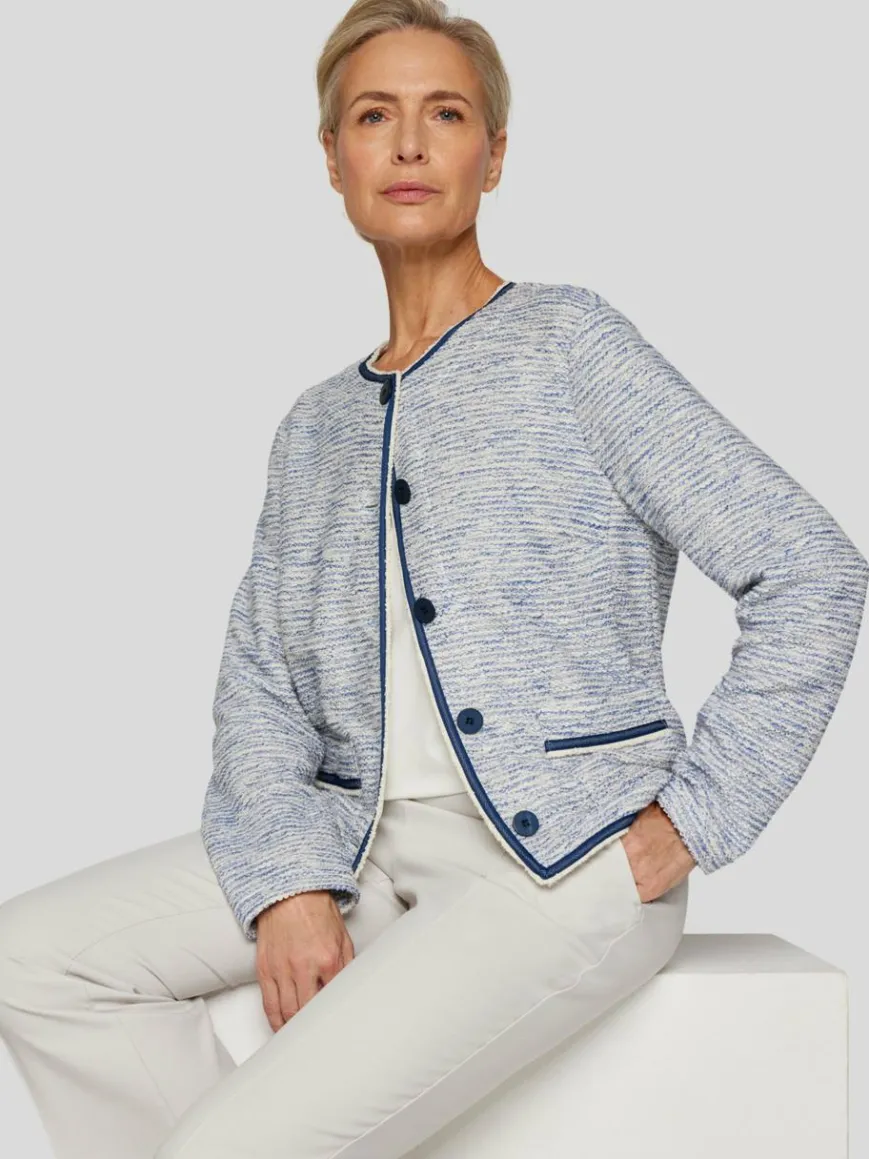 RABE Blazer*Damen Jacke blau strukturiert