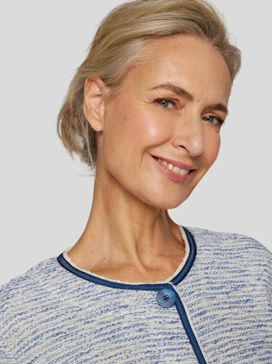 RABE Blazer*Damen Jacke blau strukturiert