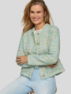 RABE Blazer*Damen Jacke grün gemustert