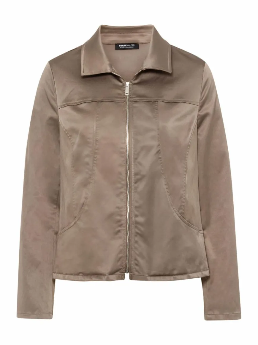 Frank Walder Blazer*Damen Jacke taupe braun uni