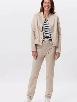 Frank Walder Blazer*Damen Jacke beige uni