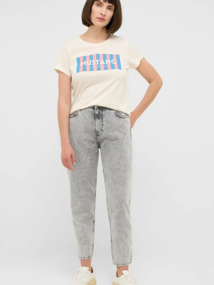 Mustang Jeans*Damen Jeans hellgrau uni