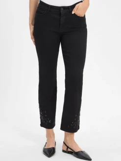 Marc Cain Collections Jeans|Hosen*Damen Jeans schwarz uni