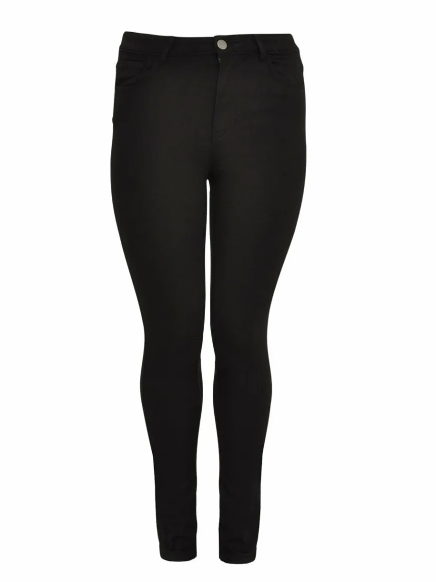 YOEK Jeans*Damen Jeans schwarz uni