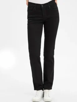 Levi's Jeans*Damen Jeans - 314 Shaping Straight schwarz uni