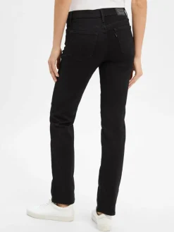 Levi's Jeans*Damen Jeans - 314 Shaping Straight schwarz uni