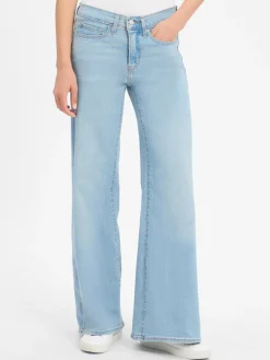 Levi's Jeans|Hosen*Damen Jeans - 318 Shaping Wide Leg bleached uni
