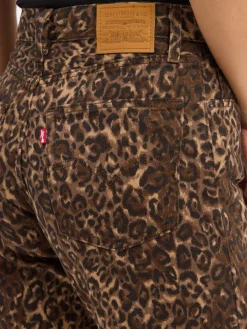 Levi's Jeans*Damen Jeans - Baggy Dad braun schwarz gemustert