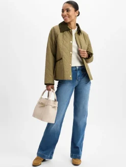 Opus Jeans|Hosen*Damen Jeans - Ebbi Long Flared medium stone uni