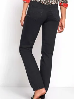 TONI Jeans*Damen Jeans - Liv schwarz uni