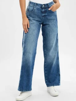 Angels Jeans*Damen Jeans - Liz Seam Fringe medium stone uni