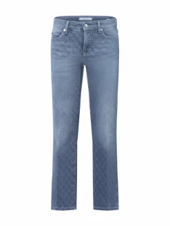 Cambio Jeans*Damen Jeans - Paris grau hellgrau gemustert