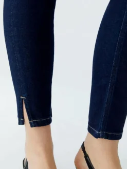 Oui Jeans*Damen Jeans Skinny denim uni