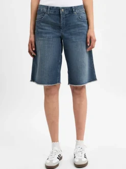 MAC Jeans*Damen Jeans-Bermuda - Rich blue stone uni