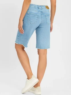 MAC Jeans*Damen Jeans-Bermuda - Rich light stone uni