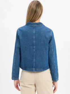 Marie Lund Blusen*Damen Jeansbluse medium stone uni