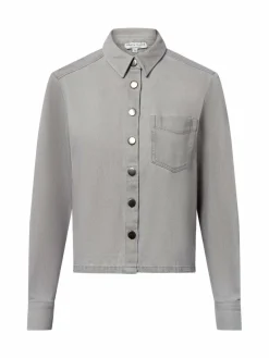 Marie Lund Blusen*Damen Jeansbluse - Birgit grau uni