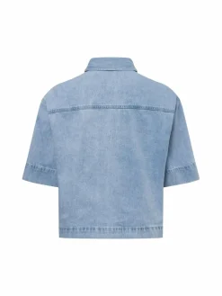 Opus Blusen*Damen Jeansbluse - Ferlosa bleached uni