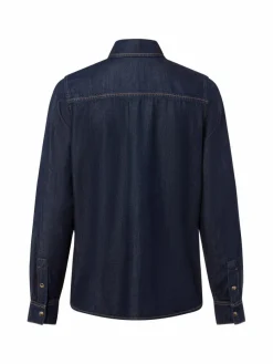 MOS MOSH Blusen*Damen Jeansbluse - MMNatalie dark stone uni