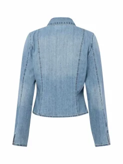 Noisy May Blusen*Damen Jeansbluse - NNMaisy bleached uni