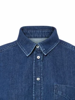 Weekend Max Mara Blusen*Damen Jeansbluse - Obbia denim uni