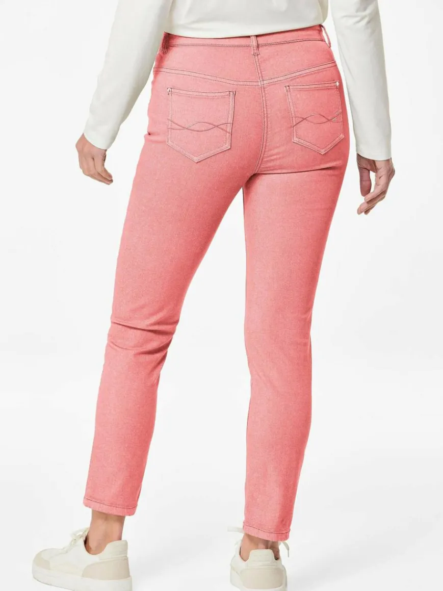 Goldner Jeans*Damen 7/8-Jeanshose - Schmale Stretchhose BELLA rosa uni