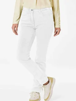 Goldner Jeans*Damen Jeanshose ANNA - Klassische Jeanshose ANNA weiß uni