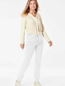 Goldner Jeans*Damen Jeanshose ANNA - Klassische Jeanshose ANNA weiß uni