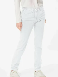 Goldner Jeans*Damen Jeanshose Carla - Klassische Jeanshose Carla weiß uni