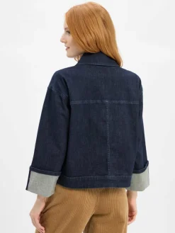 Opus Jacken & Westen*Damen Jeansjacke - Hollice marine uni