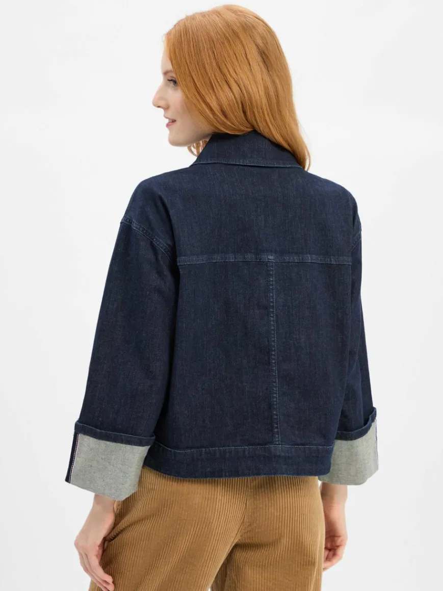 Opus Jacken & Westen*Damen Jeansjacke - Hollice marine uni