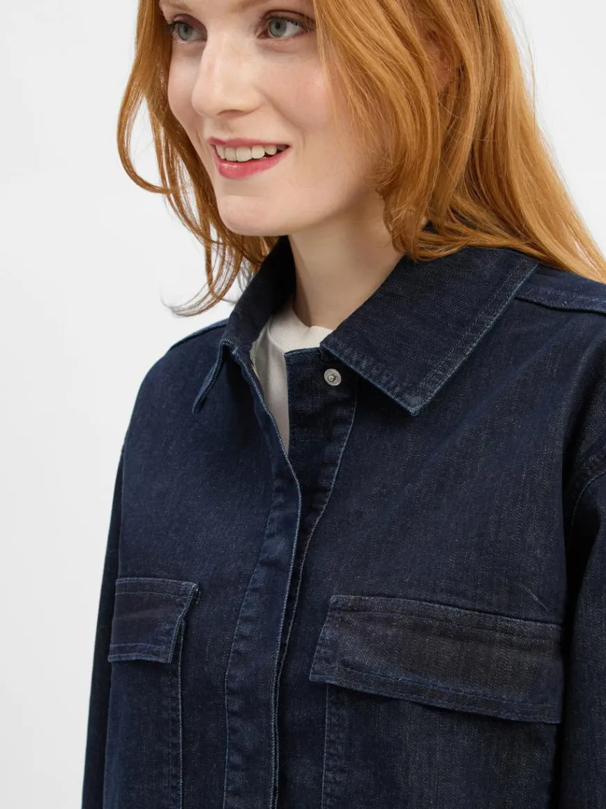 Opus Jacken & Westen*Damen Jeansjacke - Hollice marine uni