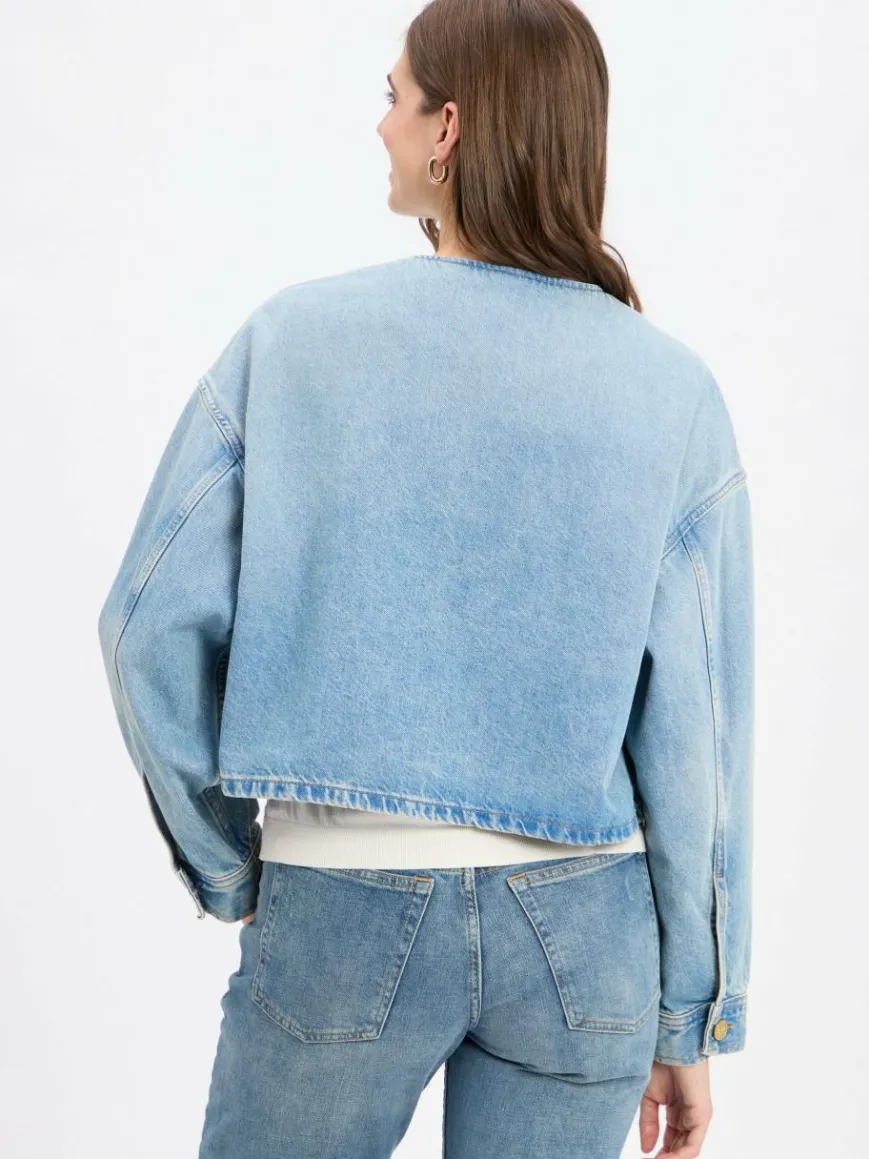 Tommy Hilfiger Jacken & Westen*Damen Jeansjacke - Lex light stone uni