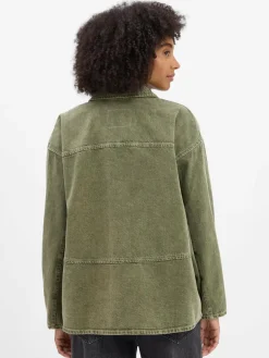 american vintage Jacken & Westen*Damen Jeansjacke - Uzatown oliv uni