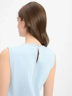 Neo Noir Kleider*Damen Jeanskleid - Livo bleached uni