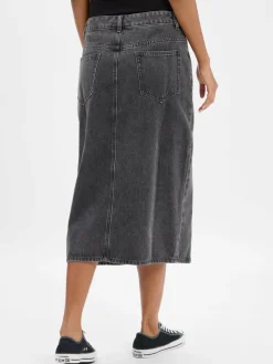 Marie Lund Collection Röcke*Damen Jeansrock anthrazit uni