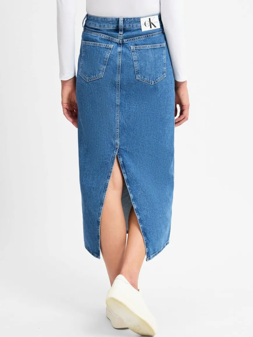 Calvin Klein Jeans Röcke*Damen Jeansrock medium stone uni