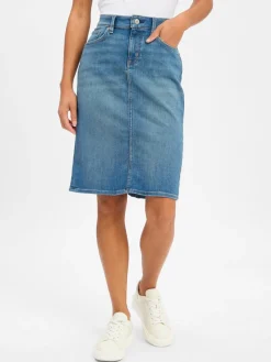 Lauren Ralph Lauren Röcke*Damen Jeansrock medium stone uni