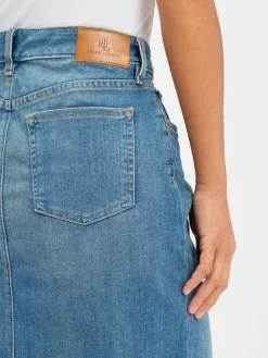 Lauren Ralph Lauren Röcke*Damen Jeansrock medium stone uni