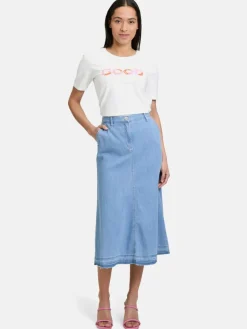 Betty Barclay Röcke*Damen Jeansrock light stone denim uni
