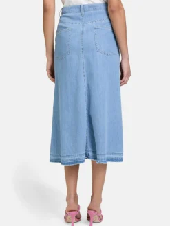 Betty Barclay Röcke*Damen Jeansrock light stone denim uni