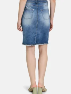 Betty Barclay Röcke*Damen Jeansrock light stone denim uni