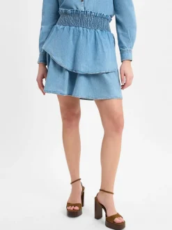 Marie Lund Collection Röcke*Damen Jeansrock bleached uni