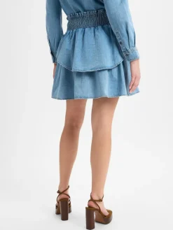 Marie Lund Collection Röcke*Damen Jeansrock bleached uni