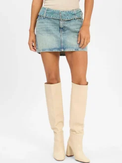 HUGO BLUE Röcke*Damen Jeansrock - Gamini bleached uni