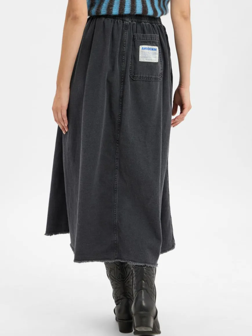 american vintage Röcke*Damen Jeansrock - Jazy anthrazit uni