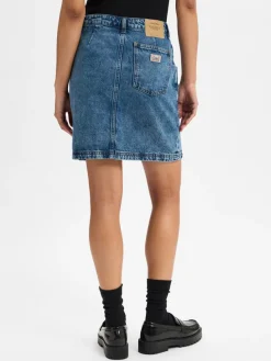 american vintage Röcke*Damen Jeansrock - Joy13F medium stone uni