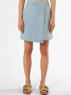 Msch Copenhagen Röcke*Damen Jeansrock - MSCHInan hellblau uni